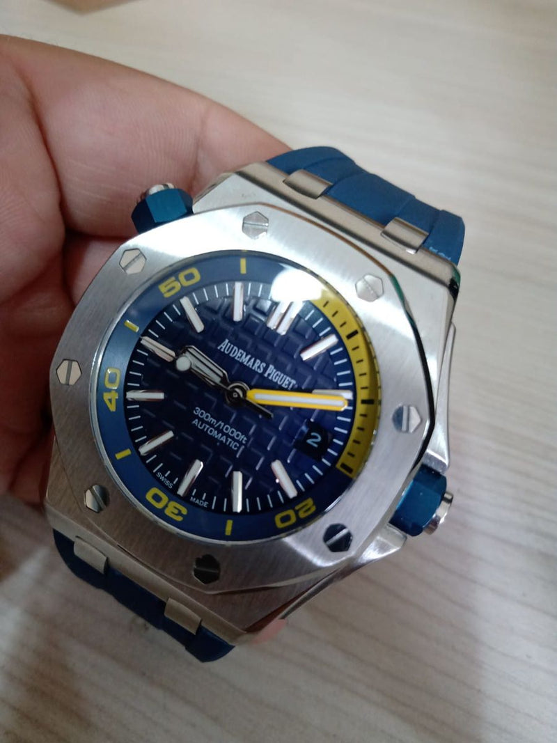 Relógio Royal Oak Offshore Diver Chronograph Azul