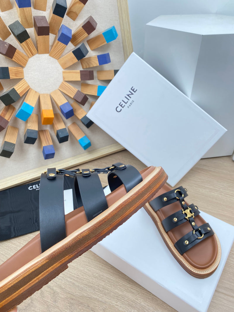 Celine Slides Tippi in Calfskin