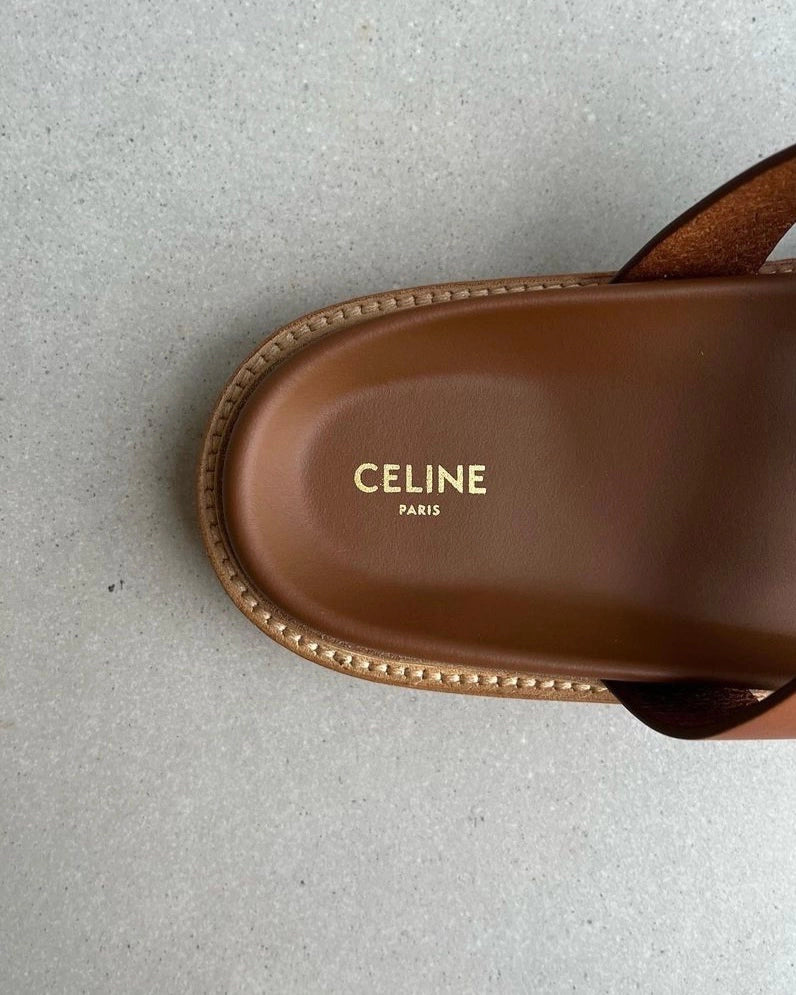 Celine Slides Tippi in Calfskin