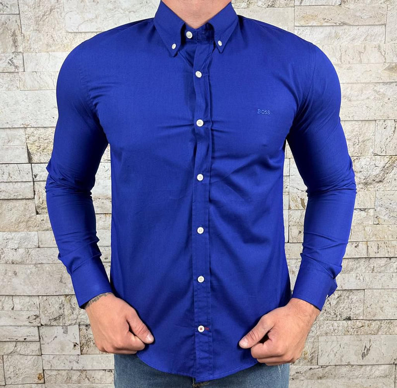 Camisa Social Longa Tricoline HB