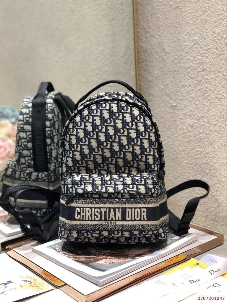 Mochila Christian Dior Oblique Jacquard