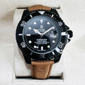 Relógio Rolex Submariner Strap Couro Brown