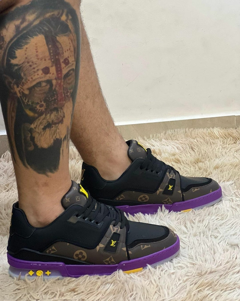 Tênis Louis Vuitton Trainer Monogram NBA TEAM LAKERS