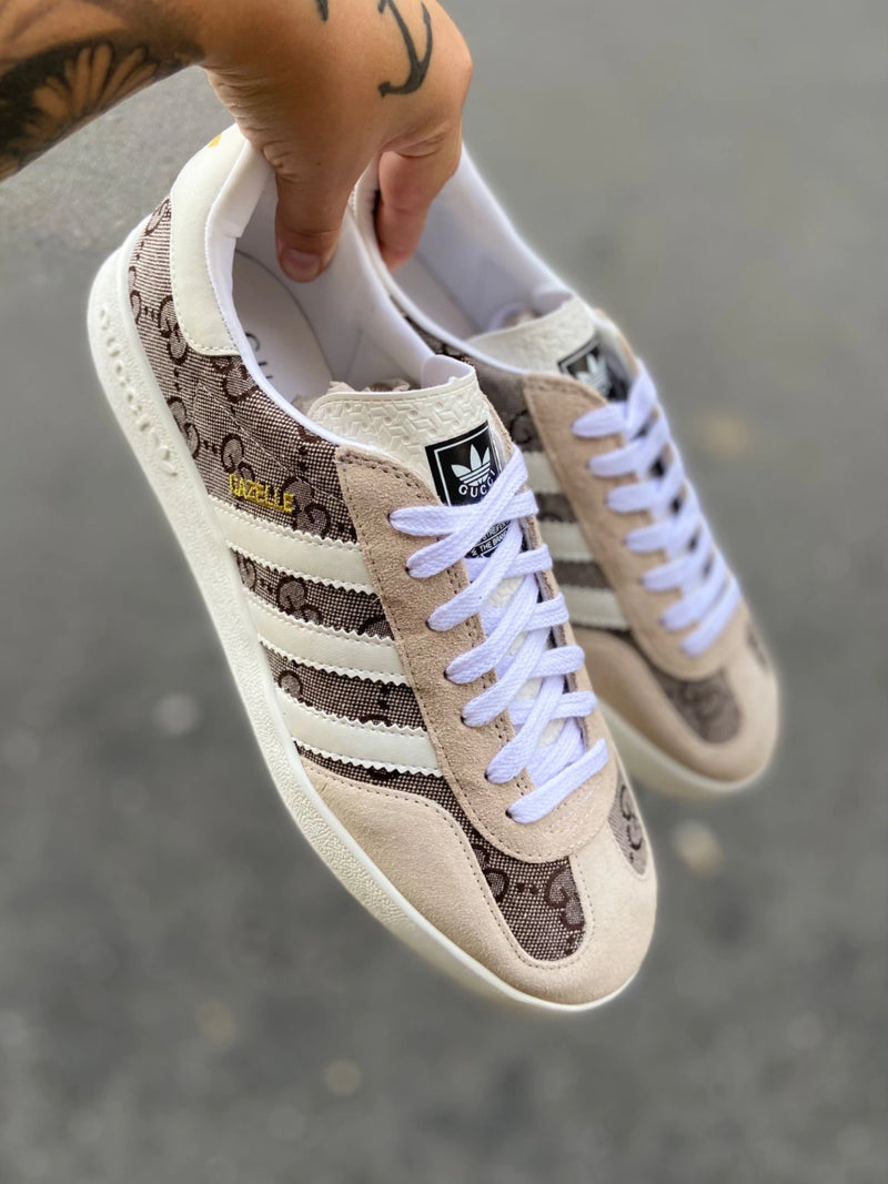 GG x adidas Gazelle GG Monogram Beige