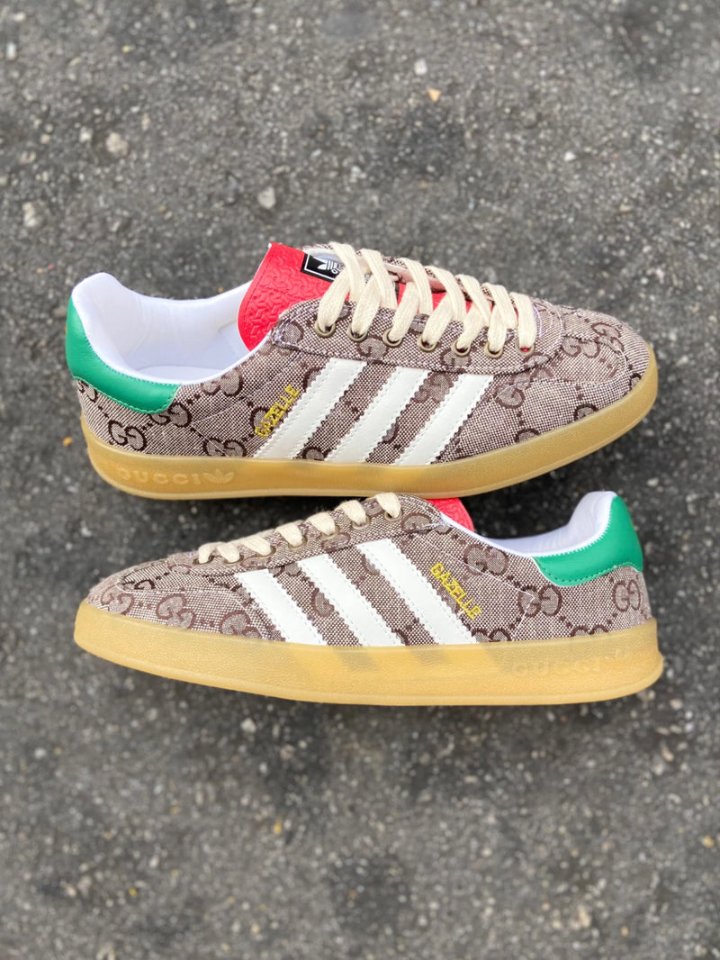 GG x adidas Gazelle GG Monogram Beige