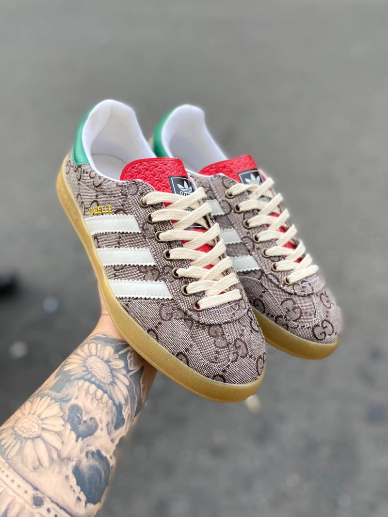 GG x adidas Gazelle GG Monogram Beige