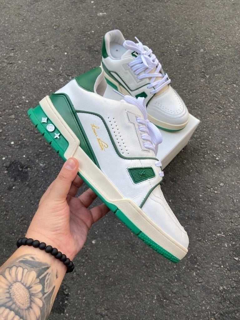 Tênis Louis Vuitton Trainer Low Classic Green