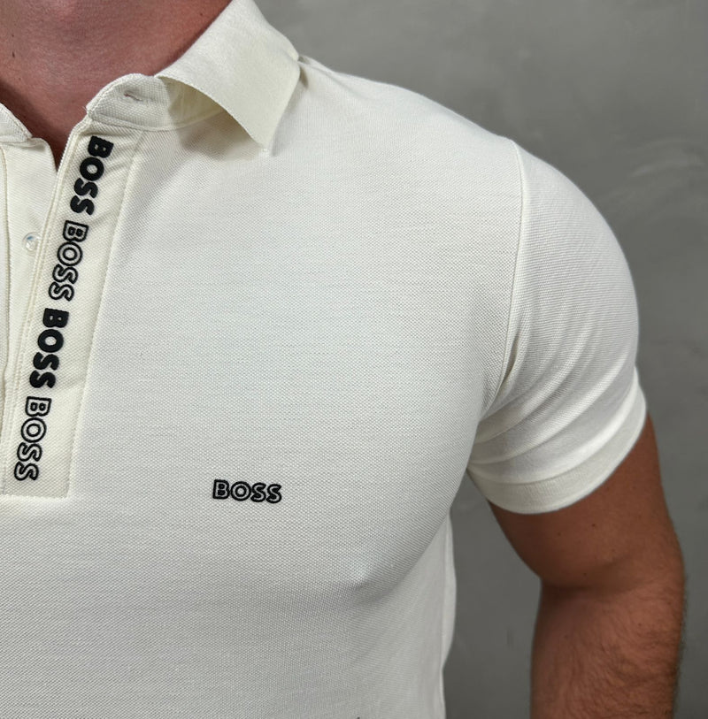 Camisa Polo Hugo - Off White