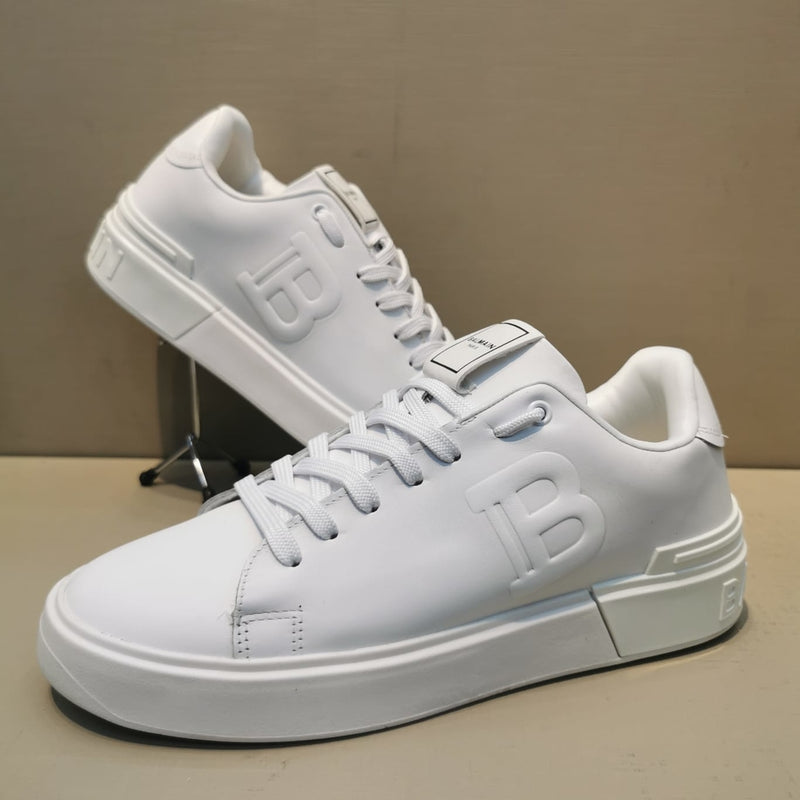 Tênis Balmain B-Court Leather Trainers