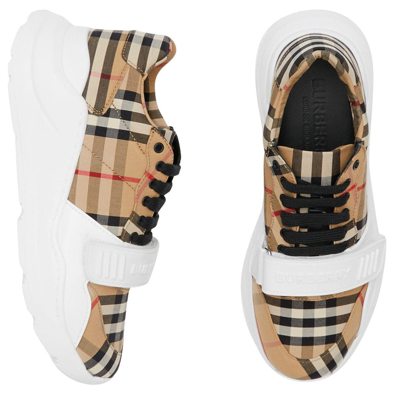 Tênis Burberry xadrez vintage Low