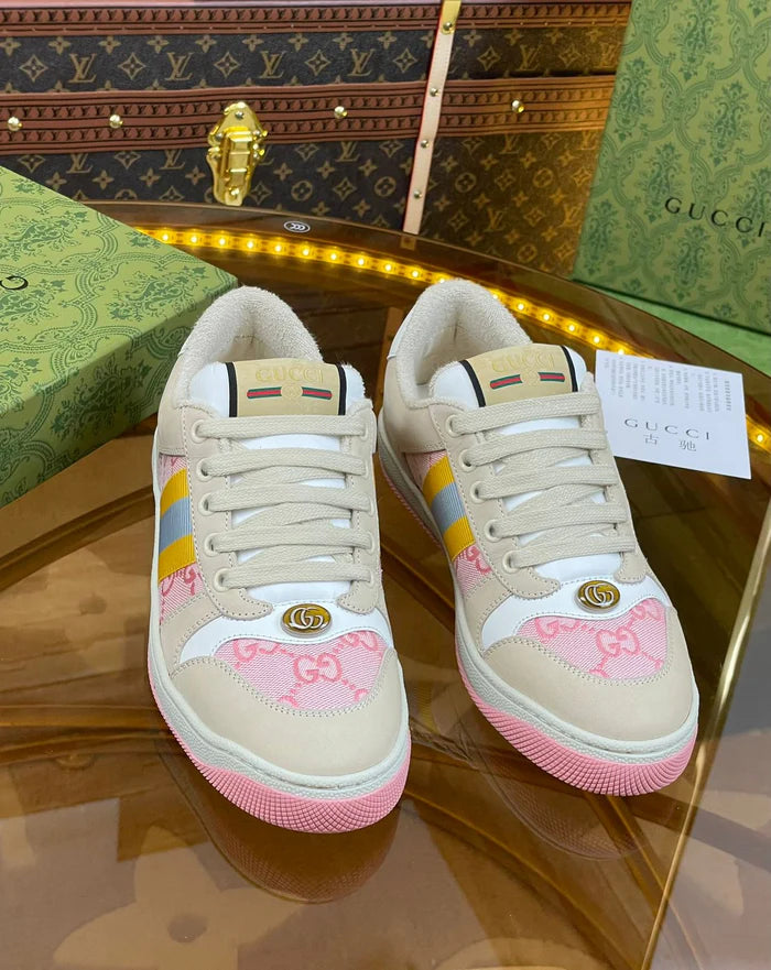 Tênis Gucci Screener Light Pink Yellow