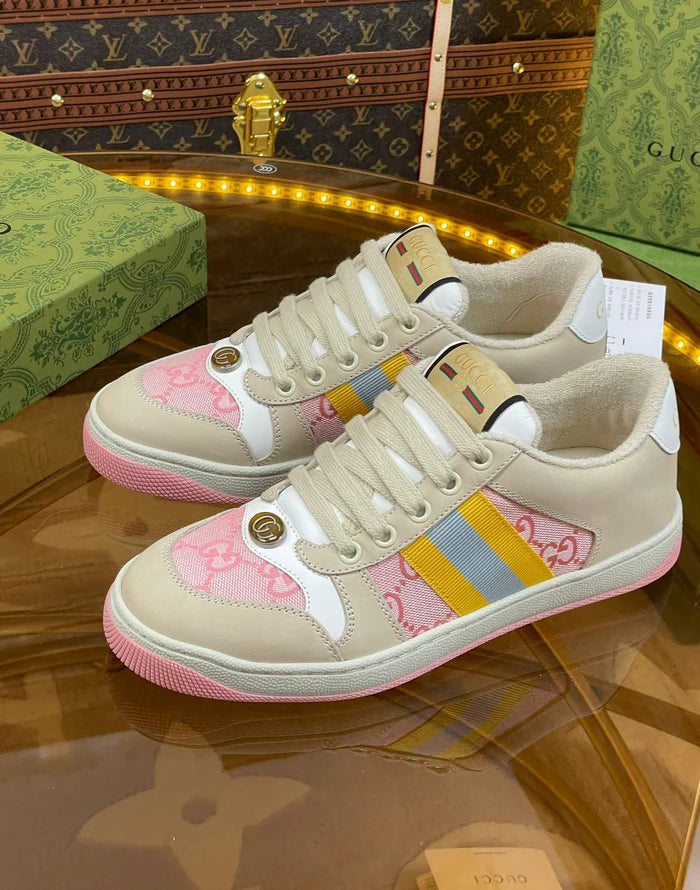 Tênis Gucci Screener Light Pink Yellow