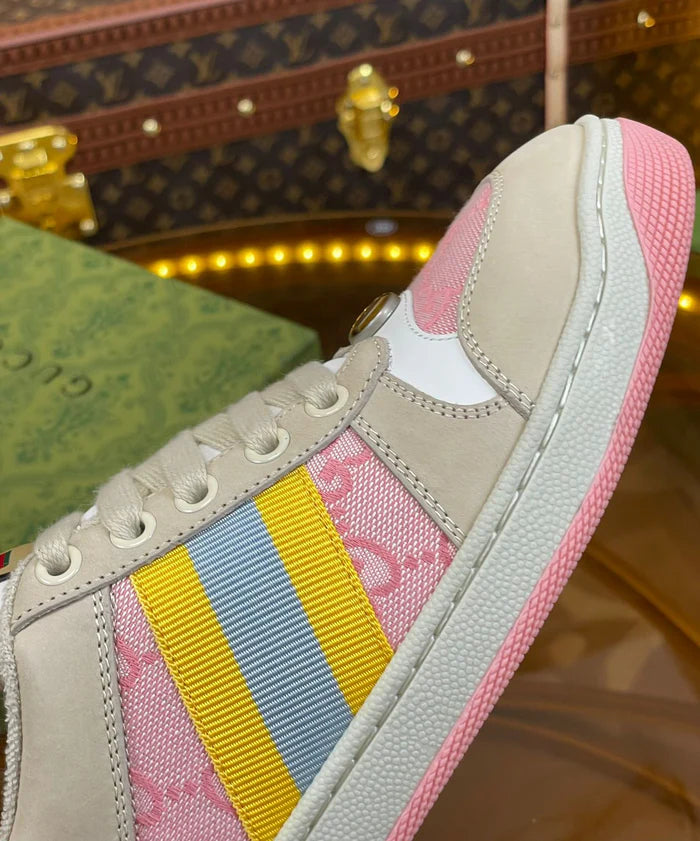 Tênis Gucci Screener Light Pink Yellow
