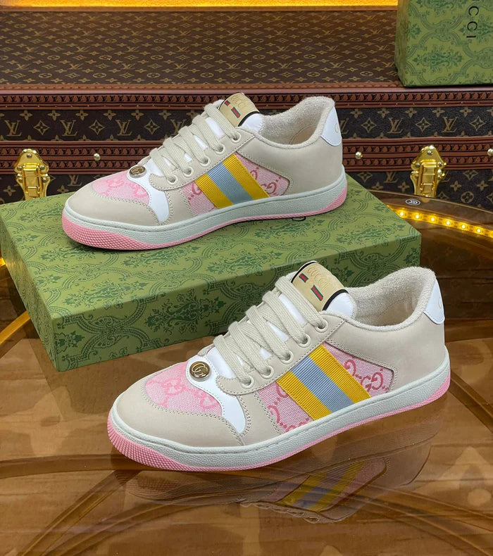 Tênis Gucci Screener Light Pink Yellow