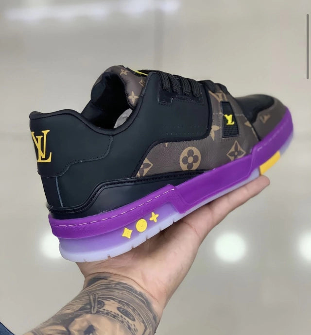 Tênis Louis Vuitton Trainer Monogram NBA TEAM LAKERS