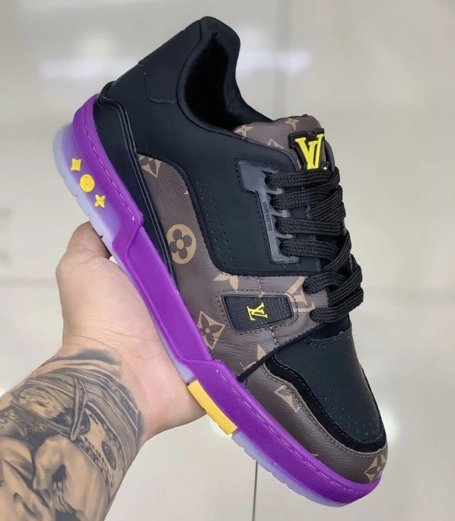 Tênis Louis Vuitton Trainer Monogram NBA TEAM LAKERS