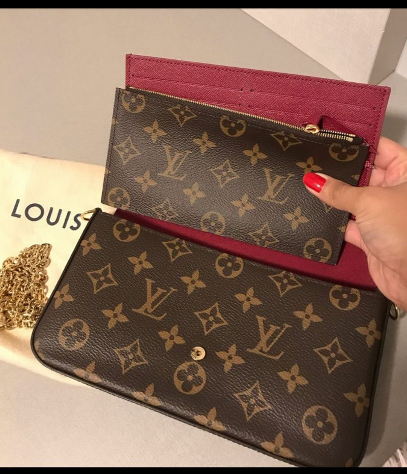 Necessaire Louis Vuitton Marrom/Xadrez