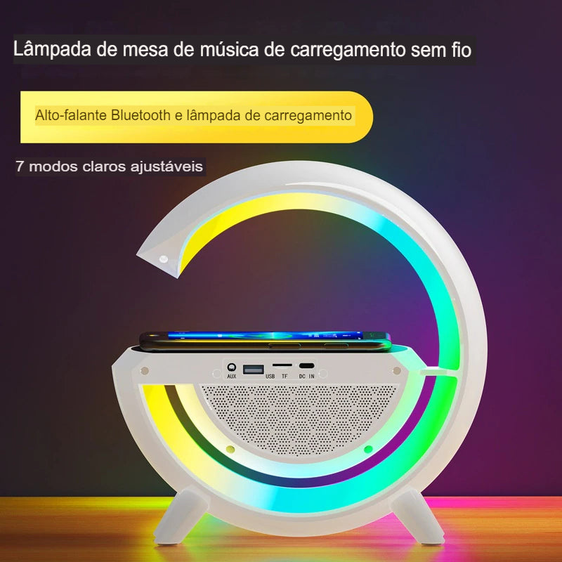 G Speaker Smart Station Luminária Caixa De Som