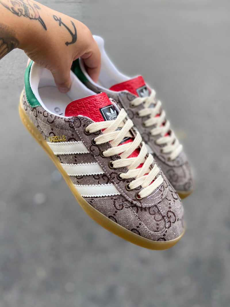 GG x adidas Gazelle GG Monogram Beige