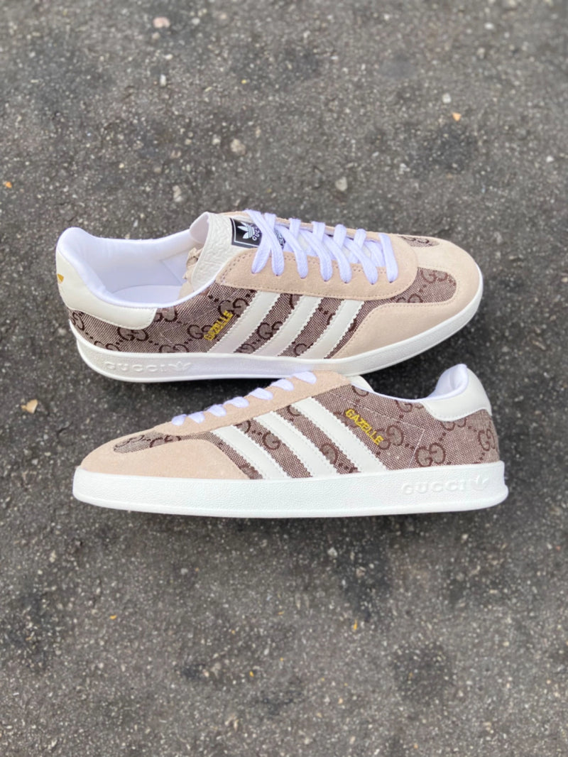 GG x adidas Gazelle GG Monogram Beige