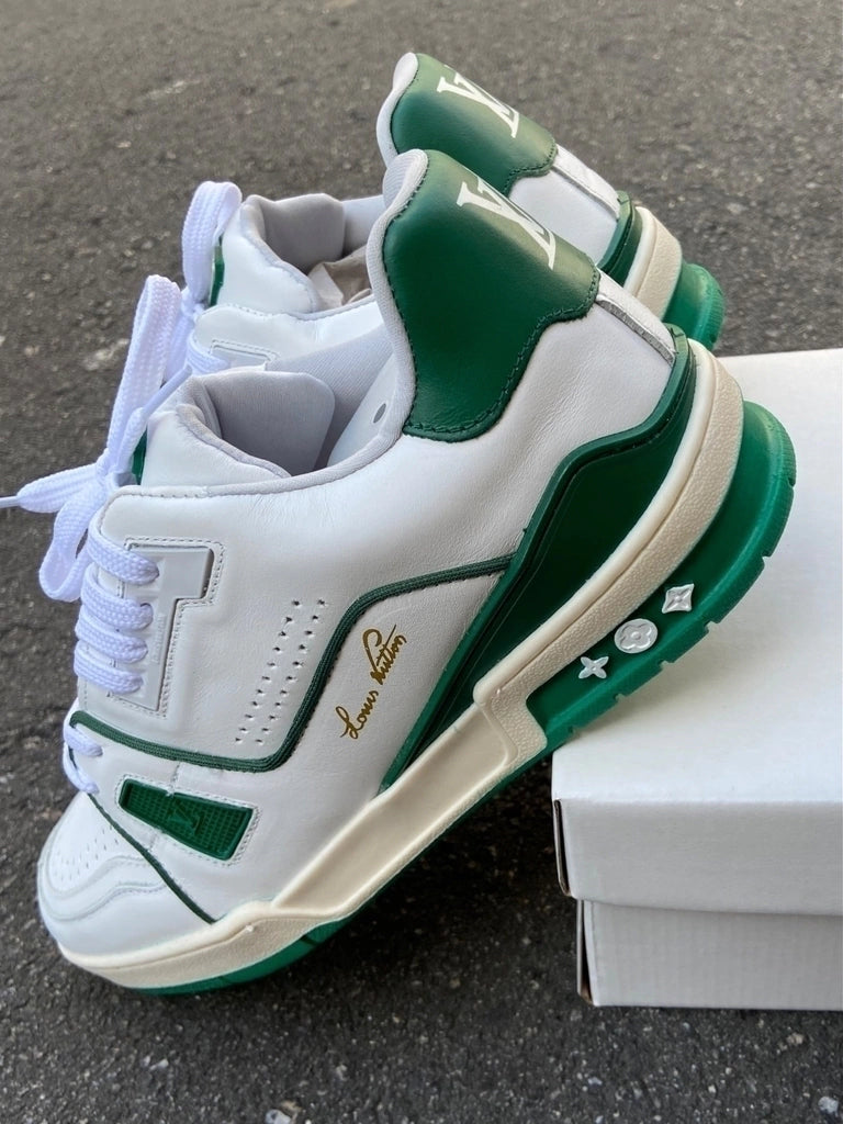 Tênis Louis Vuitton Trainer Low Classic Green