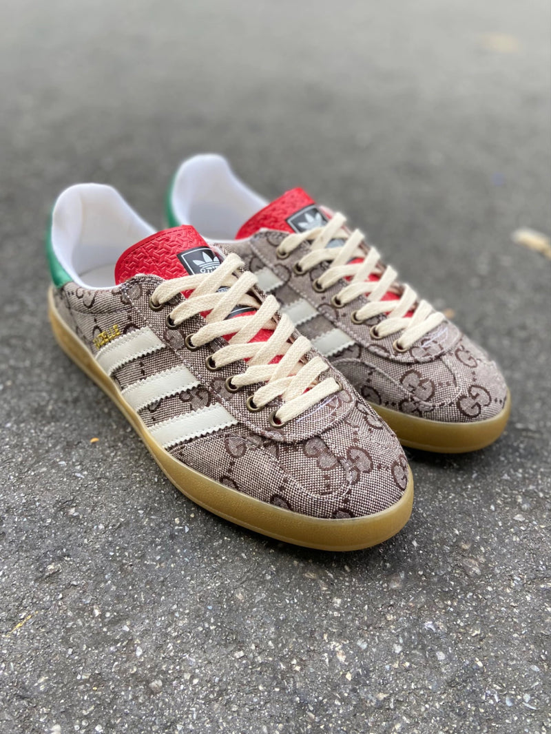 GG x adidas Gazelle GG Monogram Beige