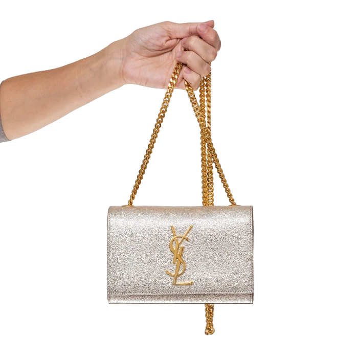 Bolsa Yves Saint Laurent Kate Silver