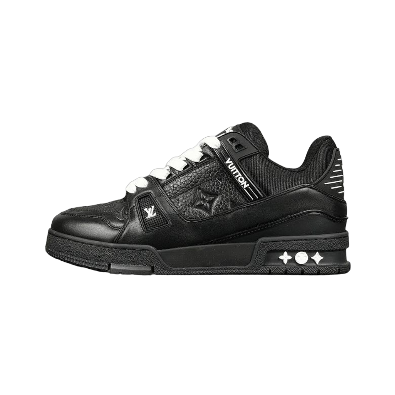 LV Trainer All Black Embossing