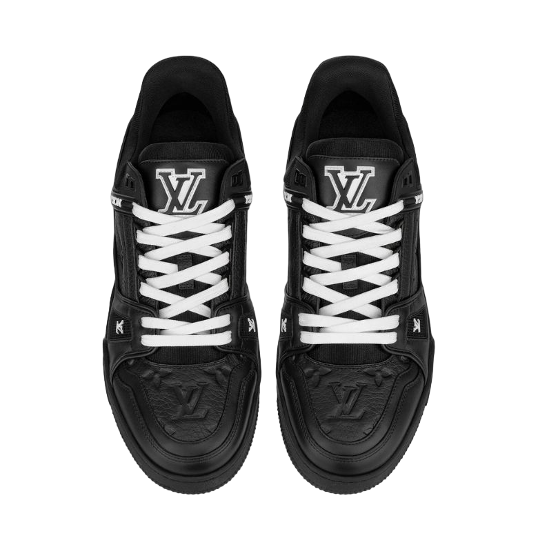 LV Trainer All Black Embossing