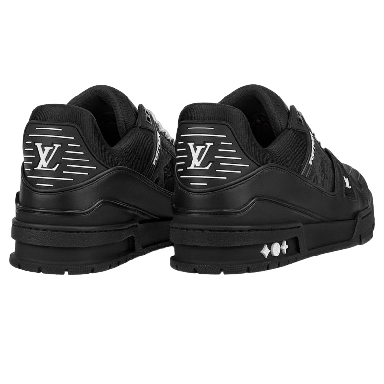 LV Trainer All Black Embossing