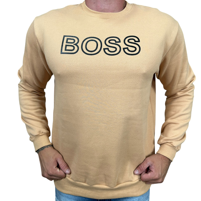 Blusa Moletom Boss - Bege