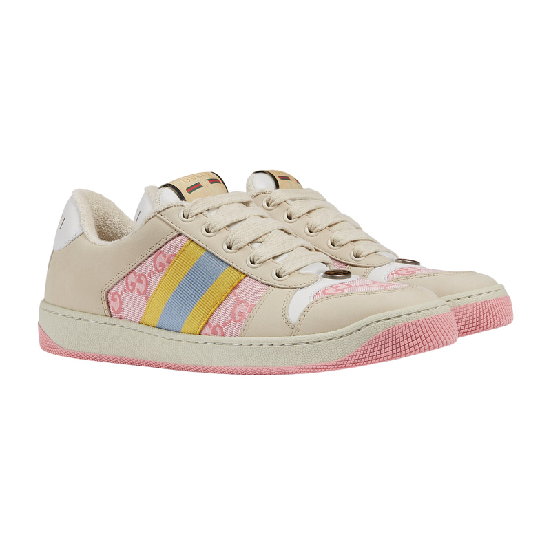 Tênis Gucci Screener Light Pink Yellow