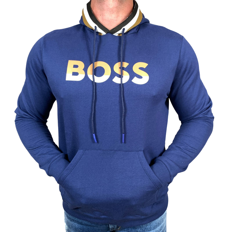 Casaco Moletom Boss - Azul