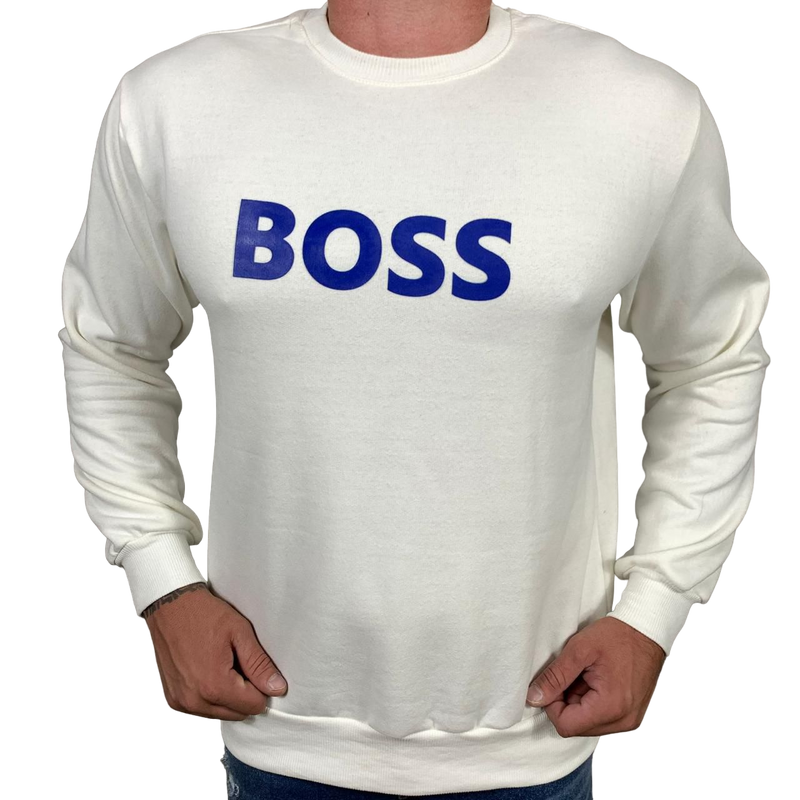 Blusa Moletom Boss - Branco