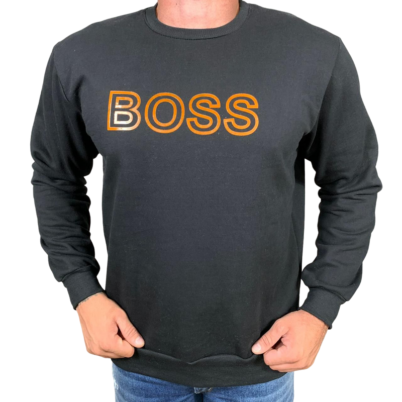 Blusa Moletom Boss - Preto