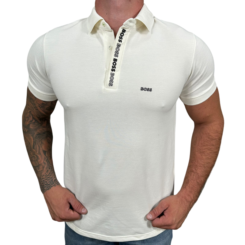 Camisa Polo Hugo - Off White