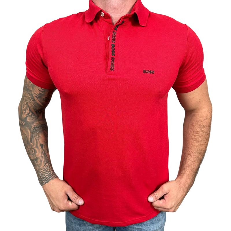 Camisa Polo Hugo - Vermelha