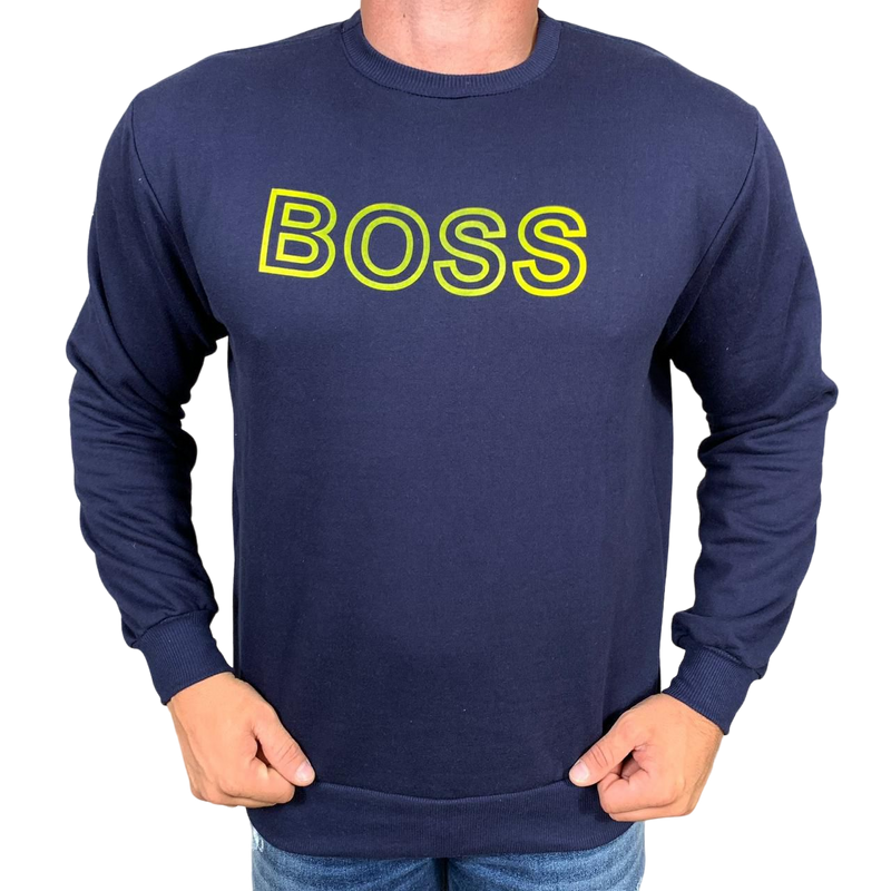 Blusa Moletom Boss - Azul