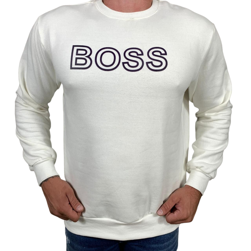 Blusa Moletom Boss - Branca