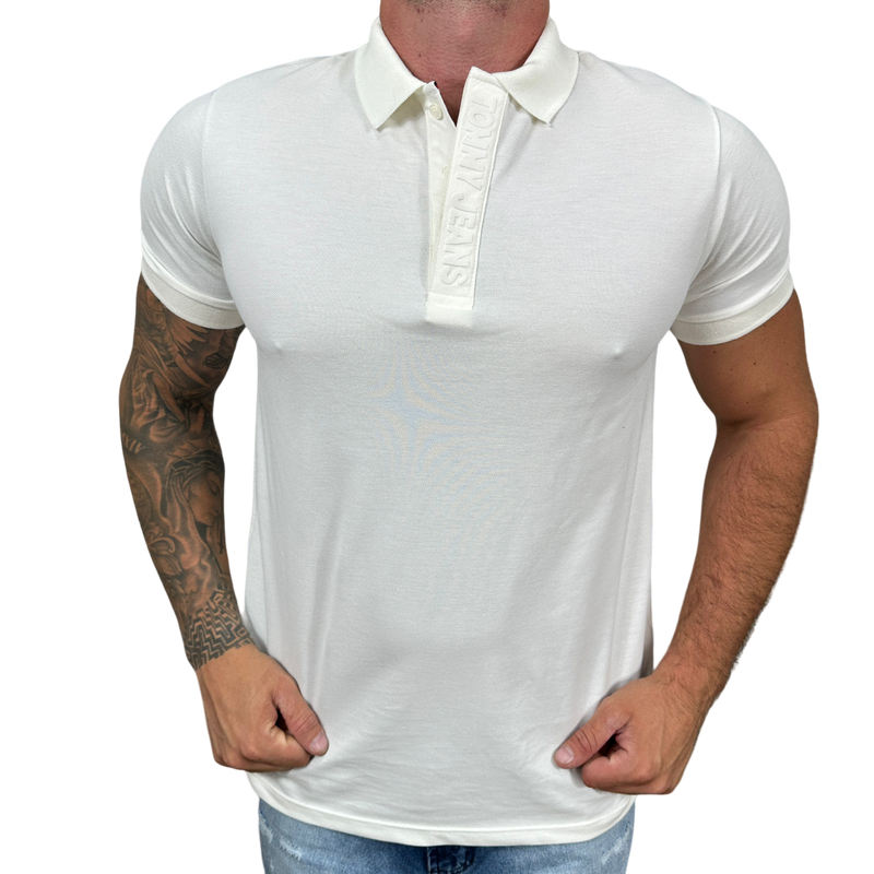 Camisa Polo Tommy - Off White