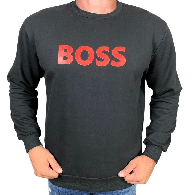 Blusa Moletom Boss - Preta