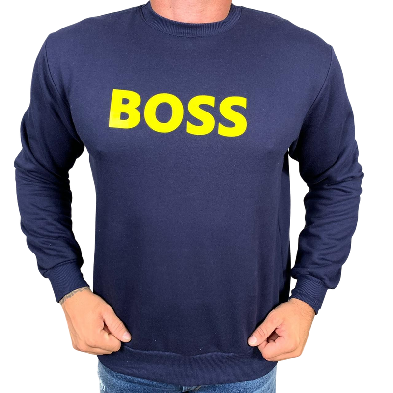 Blusa Moletom Boss - Azul