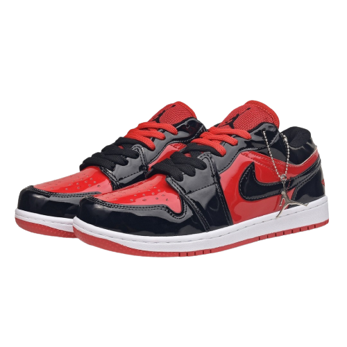 Tênis Air Jordan 1 Low Retro Og Gs Patent Bred