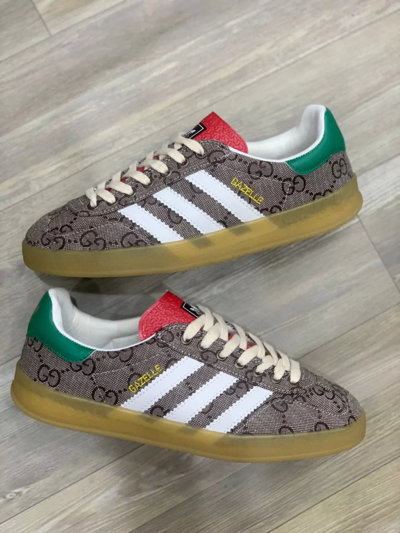 GG x adidas Gazelle GG Monogram Beige