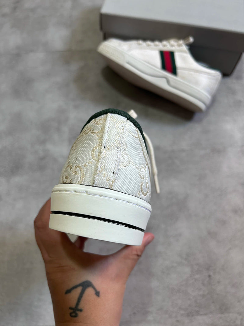 Tênis Mini GG Jacquard 1977 Off-White