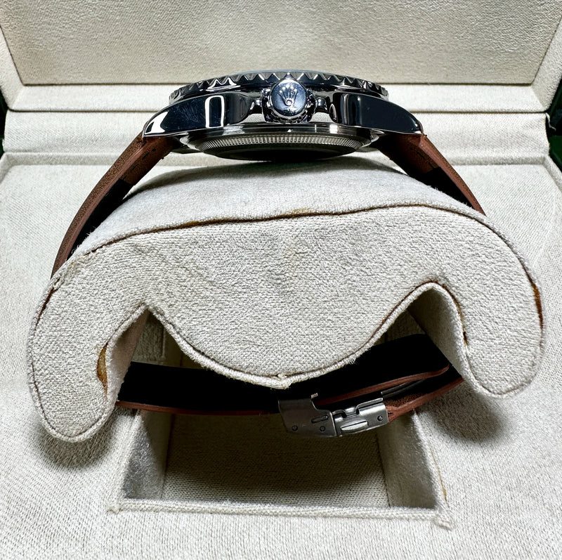 Relógio Rolex Submariner Strap Couro Brown