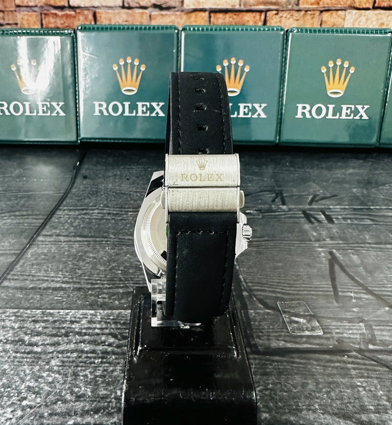 Relógio Rolex Submariner Pulseira de Couro