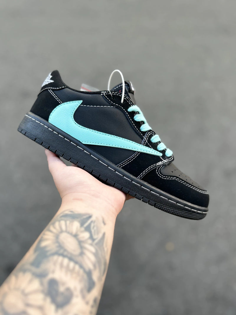 Tênis Air Jordan 1 Low Travis Scott Tiffany Custon