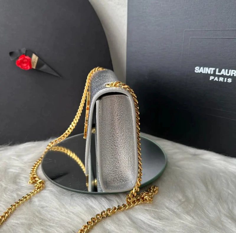 Bolsa Yves Saint Laurent Kate Silver