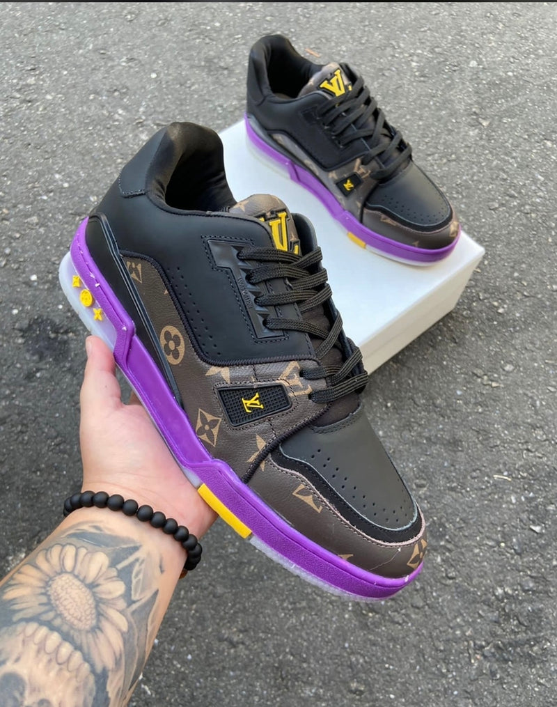 Tênis Louis Vuitton Trainer Monogram NBA TEAM LAKERS